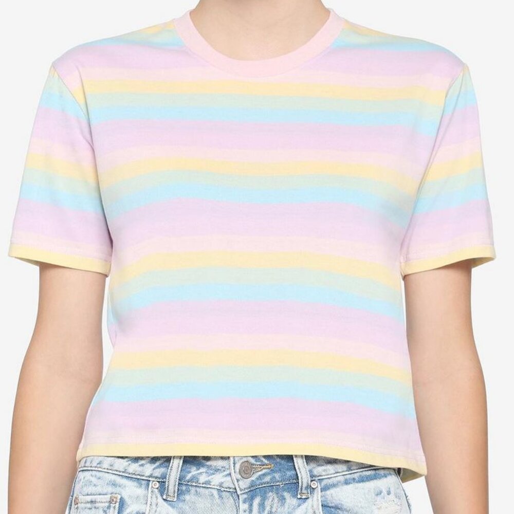 Pastel Rainbow Crop Top